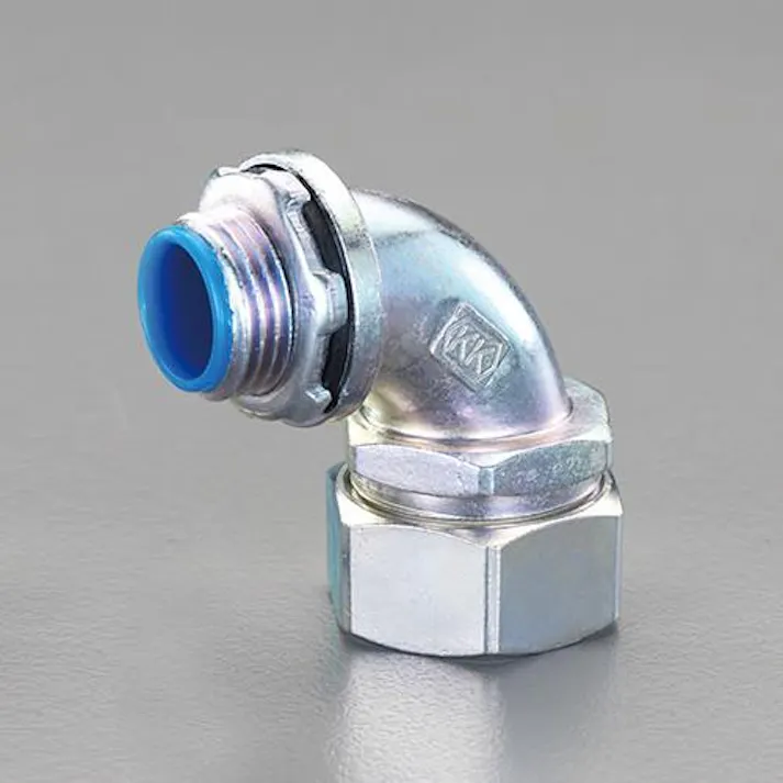 ESCO 1/2"xCTG 16 ボックス接続コネクター(アングル/厚鋼用) EA947SG-4 4548745431599(CDC)【別送品】