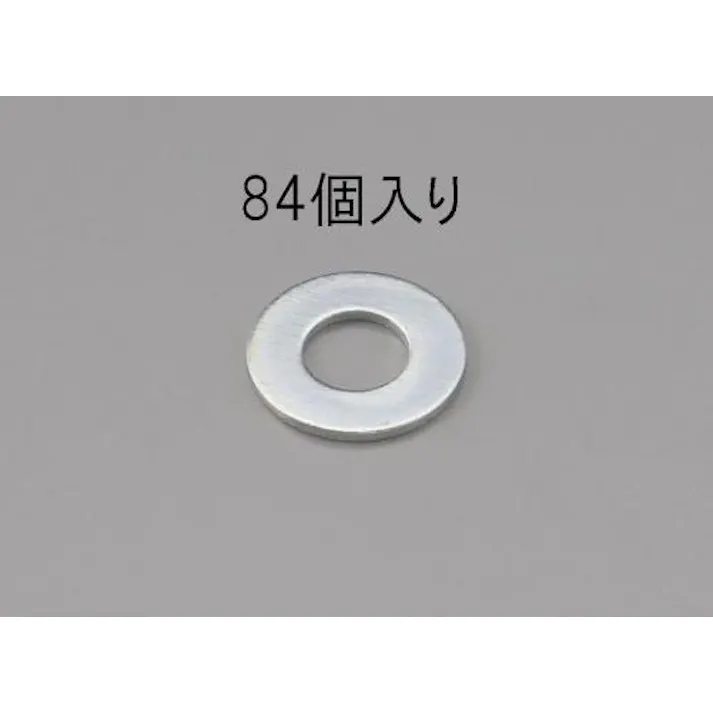 ESCO M 8 平ワッシャー(ユニクロメッキ/84枚) EA949LX-108 4548745464993(CDC)【別送品】