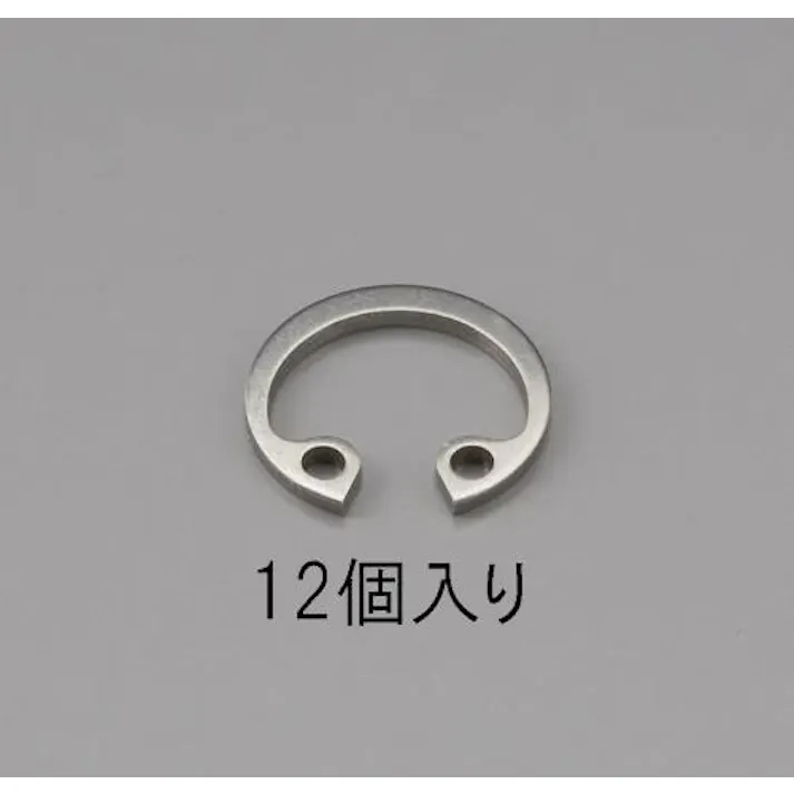 ESCO 10mm 穴用スナップリング(ステンレス製/12個) EA949PA-310 4548745466652(CDC)【別送品】