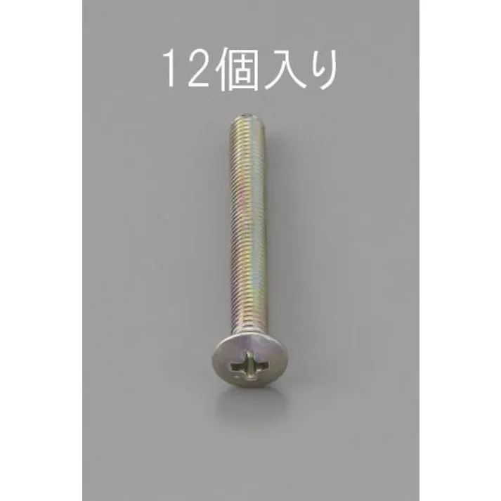 ESCO M6 x12mm 丸皿頭小ねじ(三価クロメート/12本) EA949NC-612 4548745467406(CDC)【別送品】