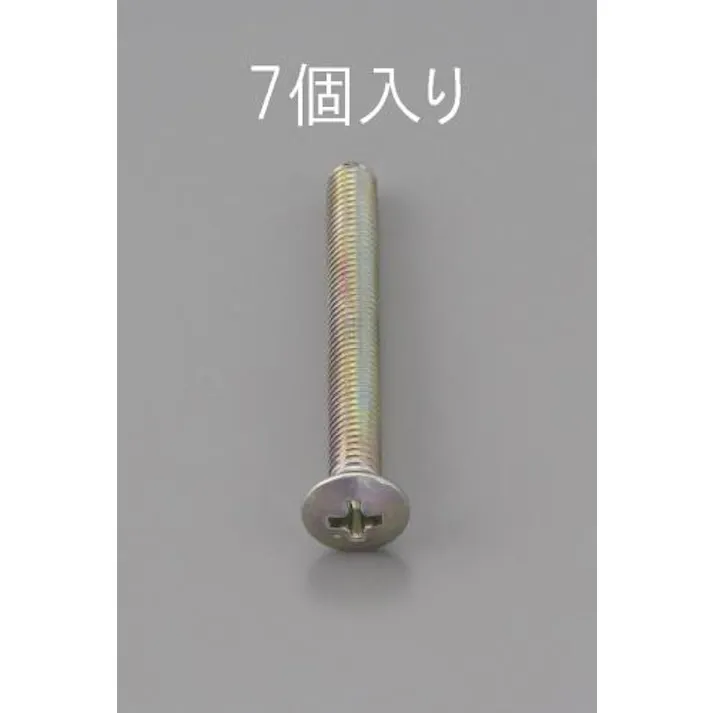 ESCO M6 x25mm 丸皿頭小ねじ(三価クロメート/7本) EA949NC-625 4548745467437(CDC)【別送品】