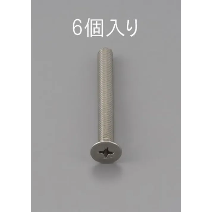 ESCO M5 x25mm 皿頭小ねじ(ステンレス製/6本) EA949NB-525 4548745468014(CDC)【別送品】