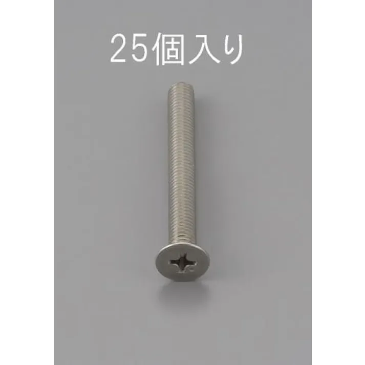 ESCO M3 x10mm 皿頭小ねじ(ステンレス製/25本) EA949NB-310 4548745468182(CDC)【別送品】