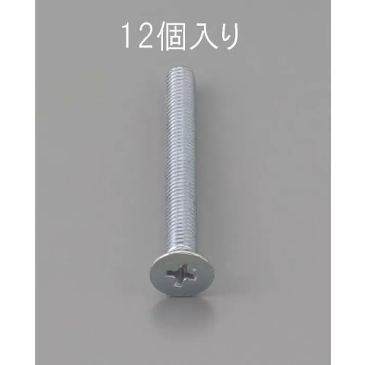 ESCO M6 x 8mm 皿頭小ねじ(三価クロメート/12本) EA949NA-608 4548745468977(CDC)【別送品】