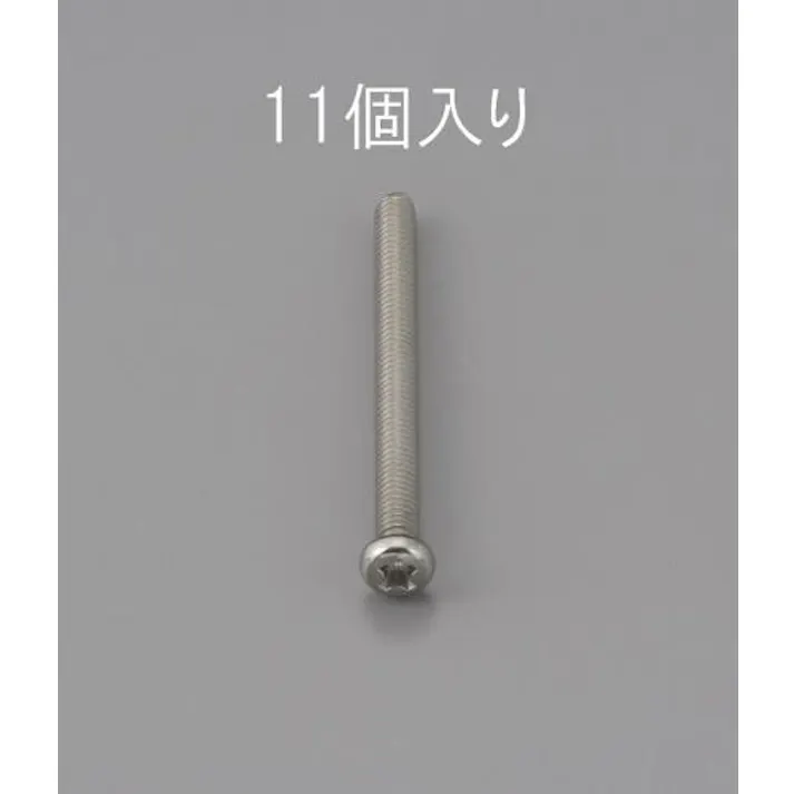 ESCO M4 x20mm 鍋頭小ねじ(ステンレス製/11本) EA949NF-420 4548745469295(CDC)【別送品】