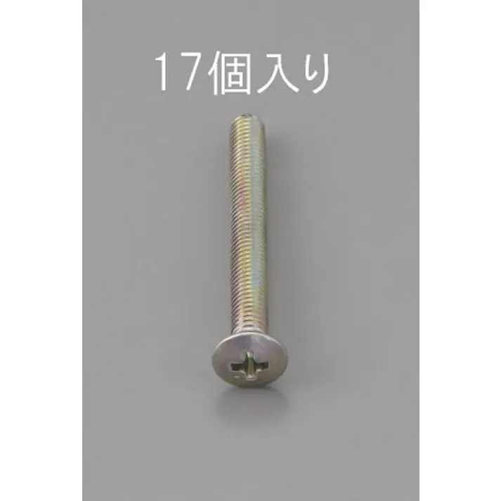 ESCO M4 x25mm 丸皿頭小ねじ(三価クロメート/17本) EA949NC-425 4548745469622(CDC)【別送品】
