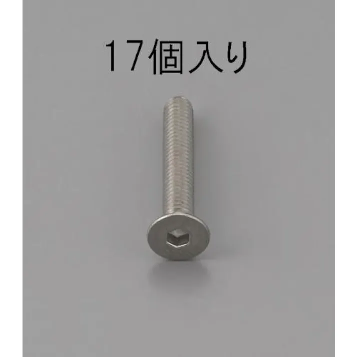 ESCO M5 x10mm 六角穴付皿頭ボルト(ステンレス/17本) EA949MD-510 4548745470697(CDC)【別送品】