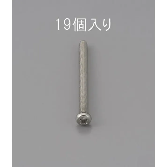 ESCO M2 x 5mm 鍋頭小ねじ(ステンレス製/19本) EA949NF-205 4548745470734(CDC)【別送品】
