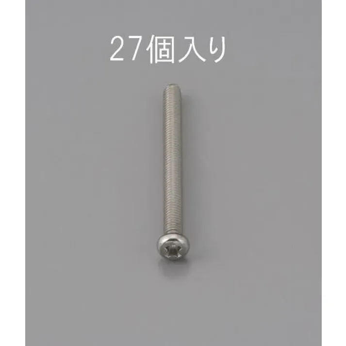 ESCO M3 x 8mm 鍋頭小ねじ(ステンレス製/27本) EA949NF-308 4548745471083(CDC)【別送品】