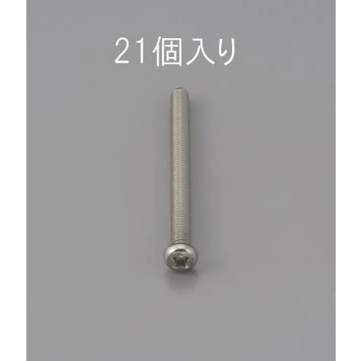 ESCO M3 x12mm 鍋頭小ねじ(ステンレス製/21本) EA949NF-312 4548745471106(CDC)【別送品】