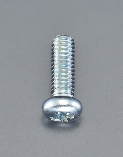 ESCO  M3 x12mm 鍋頭小ねじ(ユニクロメッキ/60本) EA949NE-312 4548745471632(CDC)【別送品】