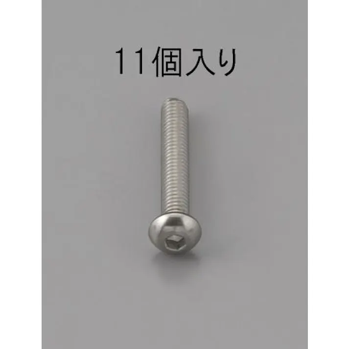 ESCO M5 x25mm 六角穴付鍋頭ボルト(ステンレス製/11本) EA949MF-525 4548745471960(CDC)【別送品】
