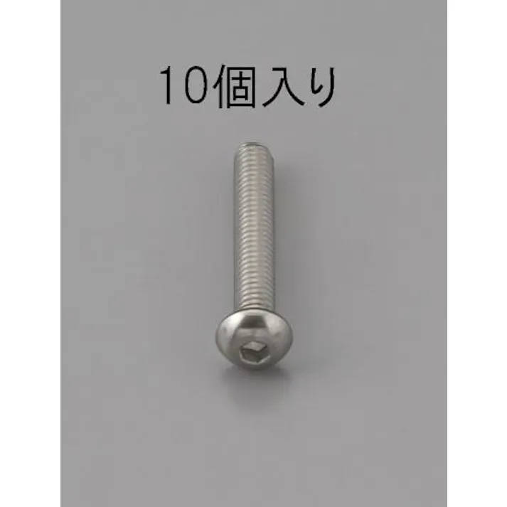 ESCO M6 x18mm 六角穴付鍋頭ボルト(ステンレス製/10本) EA949MF-618 4548745472356(CDC)【別送品】