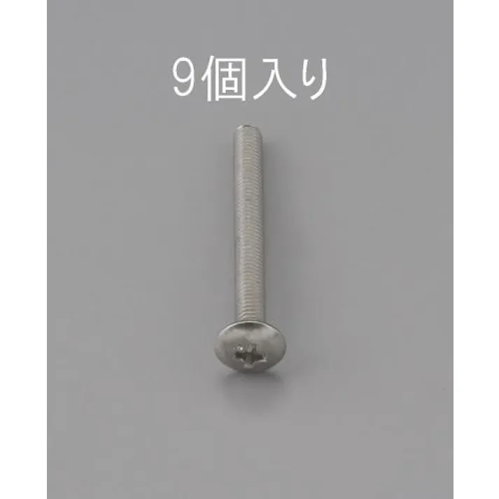 ESCO M3 x30mm トラス頭小ねじ(ステンレス製/9本) EA949NH-330 4548745472455(CDC)【別送品】