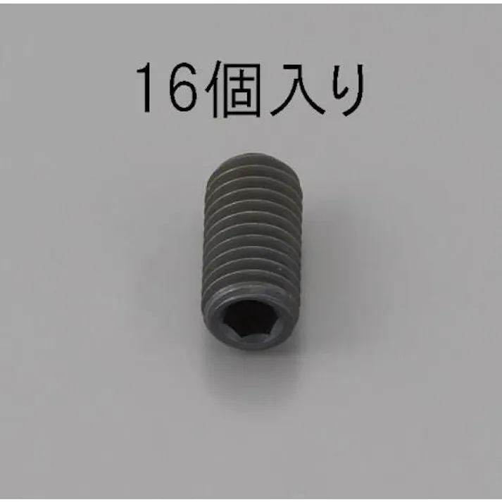 ESCO M4 x10mm 六角穴付止ねじ(クロメート/16本) EA949MP-410 4548745474237(CDC)【別送品】