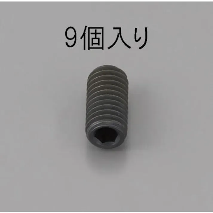 ESCO M5 x16mm 六角穴付止ねじ(クロメート/9本) EA949MP-516 4548745474640(CDC)【別送品】
