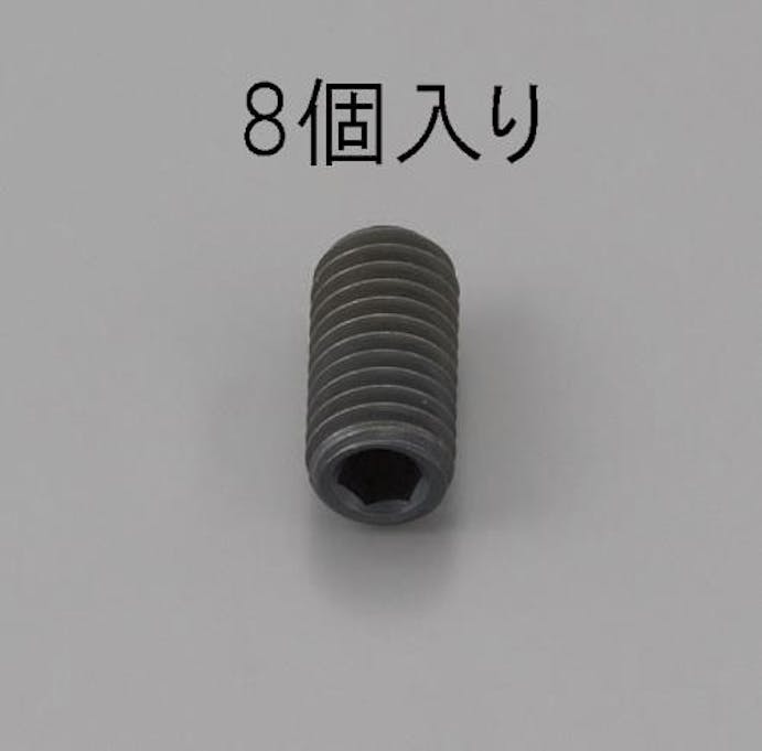 ESCO  M6 x 5mm 六角穴付止ねじ(クロメート/8本) EA949MP-605 4548745474831(CDC)【別送品】