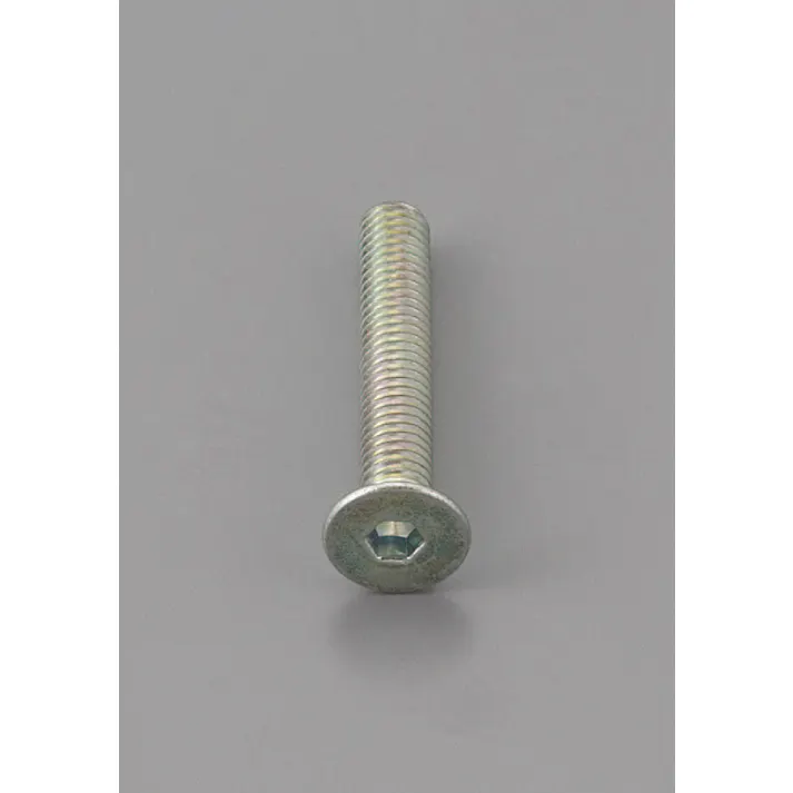 六角穴付皿頭ボルト 三価クロメート/12本 M6x16mm EA949MC-616 4548745475791【別送品】