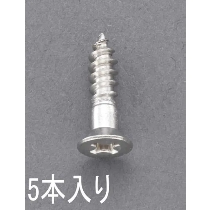 ESCO 4.5x 50mm 皿頭木ねじ(ステンレス製/ 5本) EA949ED-455 4548745618181(CDC)【別送品】