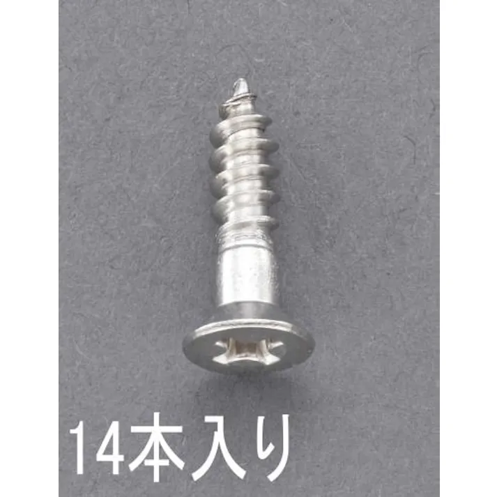 ESCO 3.1x 16mm 皿頭木ねじ(ステンレス製/14本) EA949ED-312 4548745621693(CDC)【別送品】