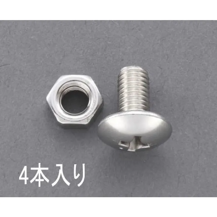 ESCO M 6x20 ゆるみ止トラス頭小ねじ(ステンレス/4個) EA949NS-620 4548745646931(CDC)【別送品】