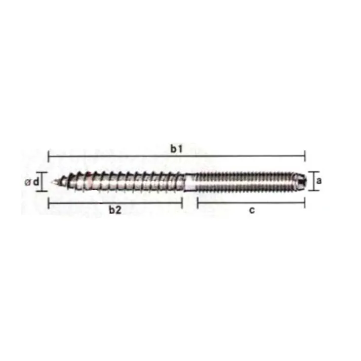 スクリューボルト(ステンレス製) M8x100mm EA949HH-8 4548745648195【別送品】