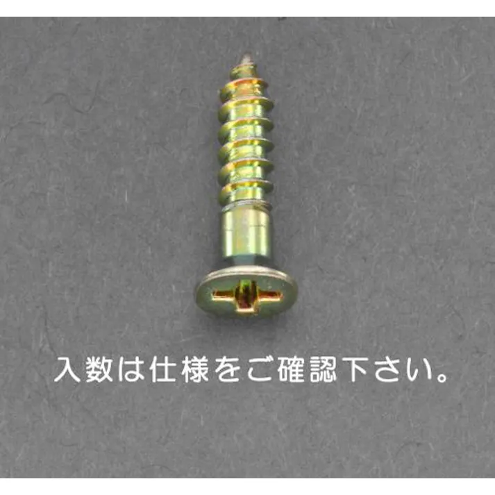 ESCO 2.7x10mm 皿頭木ねじ(鉄クロメート/50本) EA949EJ-206 4548745817164(CDC)【別送品】