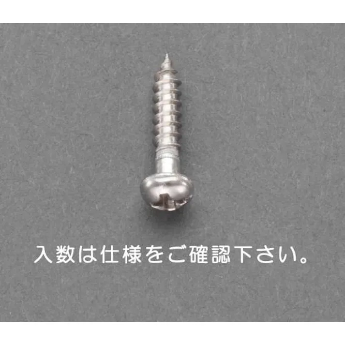 ESCO 3.8x20mm 鍋頭木ねじ(ステンレス製/25本) EA949ED-121 4548745818826(CDC)【別送品】
