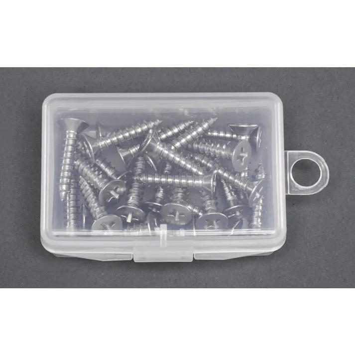 皿頭タッピングビス(ステンレス製/38本) 2x12mm EA949AL-206 4548745822809【別送品】