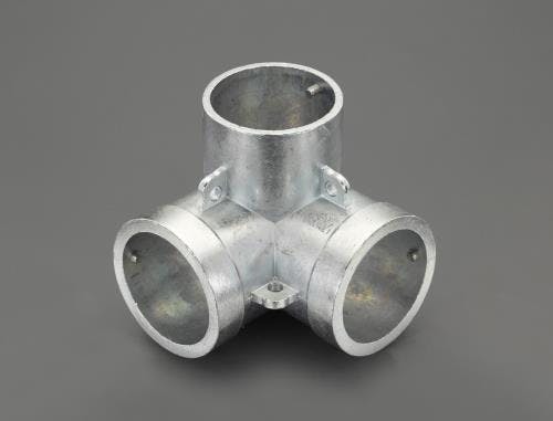 単管用パイプジョイント(コーナーY継ぎ) 48.6mm EA948TT-2 4550061015049【別送品】