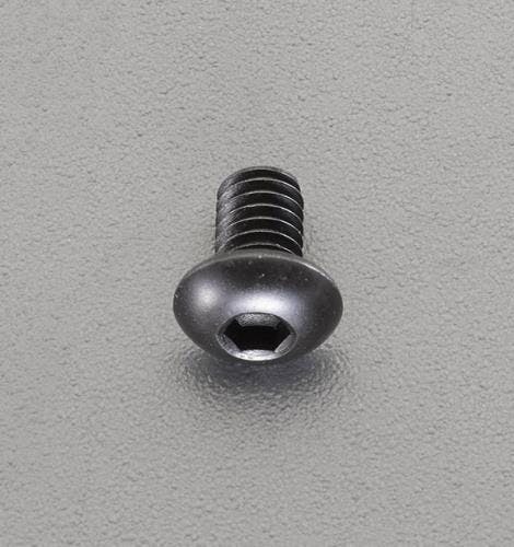 六角穴付ボタンボルト(ステンレス/黒色/4本) M3x6mm EA949MS-306