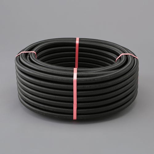 未来工業 φ22mmx25m [配線用]二層フレキ管(黒) EA947HP-8