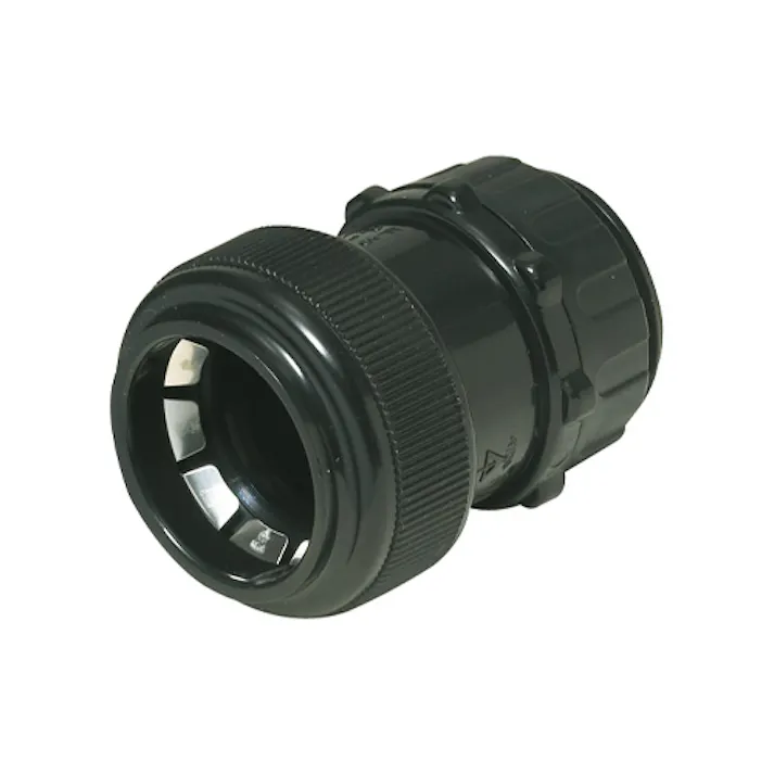 未来工業 フレキ管用防水コネクター(ワンタッチ型/黒) φ36mm EA947HP-86 4550061085899【別送品】