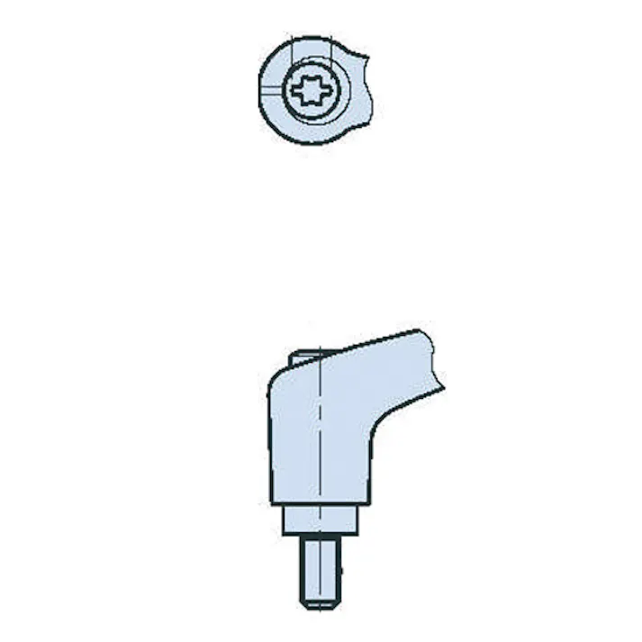 イマオコーポレーション 雄ねじミニクランプレバー(オレンジ) M5x50mm EA948CB-518 4550061167786【別送品】