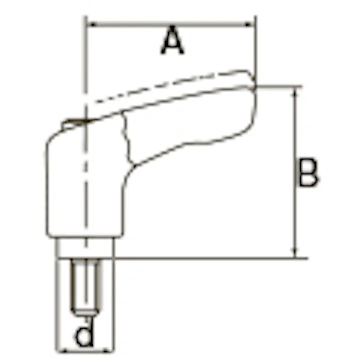 イマオコーポレーション M4x20mm 雄ねじミニクランプレバー(シルバー) EA948CB-303 4550061171547(CDC)【別送品】