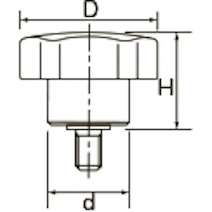 イマオコーポレーション M10x50mm 雄ねじノブ EA948AD-128 4550061189320(CDC)【別送品】