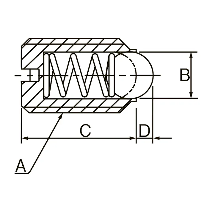 イマオコーポレーション ボールプランジャー(樹脂製) M6 EA948DB-16 4550061191408【別送品】