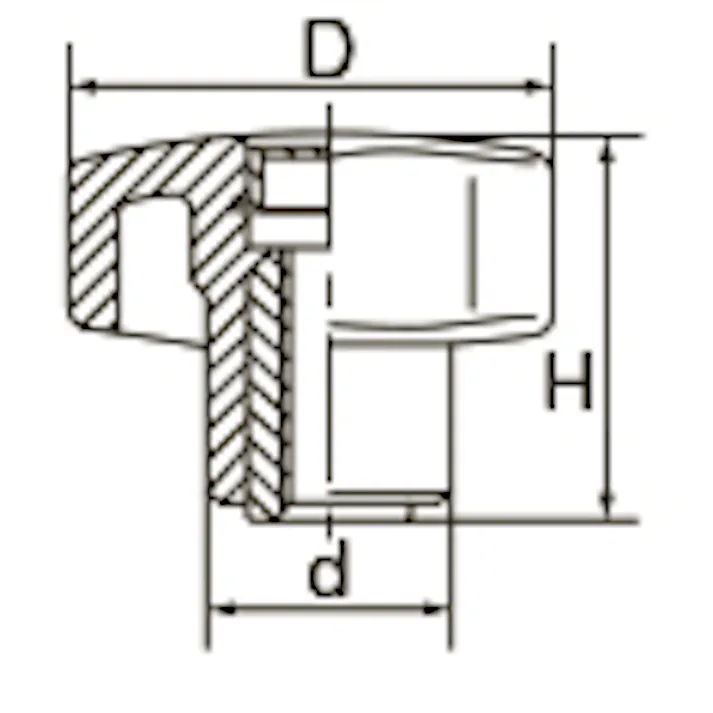 イマオコーポレーション M10 雌ねじノブ EA948AD-307 4550061192092(CDC)【別送品】