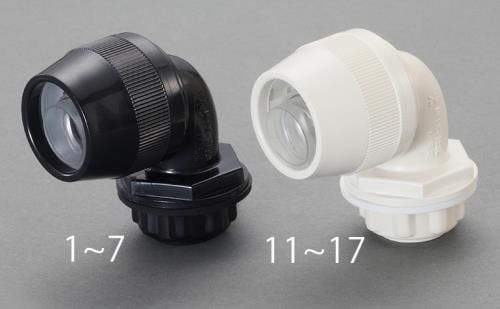 未来工業 90°コネクタ(黒) [EA947TA-21・22用] EA947TD-3 4550061385456【別送品】