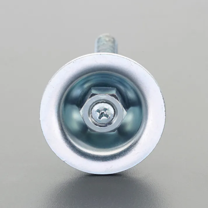 アジャストボルト(三価ホワイト) φ38mm/M10x100mm EA949GV-623 4550061455159【別送品】