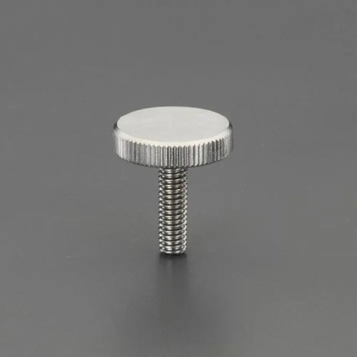 ESCO M8x30mm/φ30mm ローレットノブ(雄ねじ/ステンレス製) EA948BB-48A 4550061474501(CDC)【別送品】
