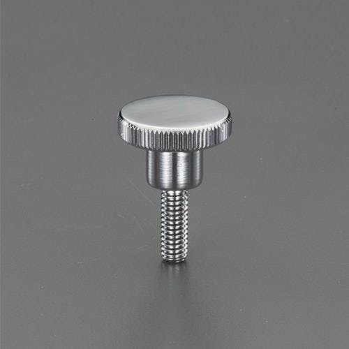 ローレットノブ(雄ねじ/スチール製) M6x30mm/φ24mm EA948BB-9.5A 4550061474556【別送品】