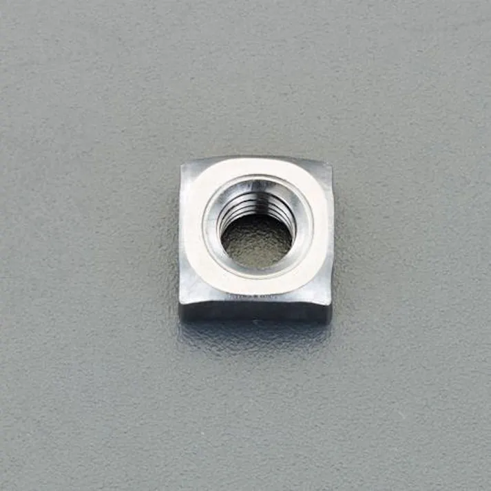 ESCO M5 四角溶接ナット(パイロット有/生地/10個) EA949LW-255 4550061524541(CDC)【別送品】