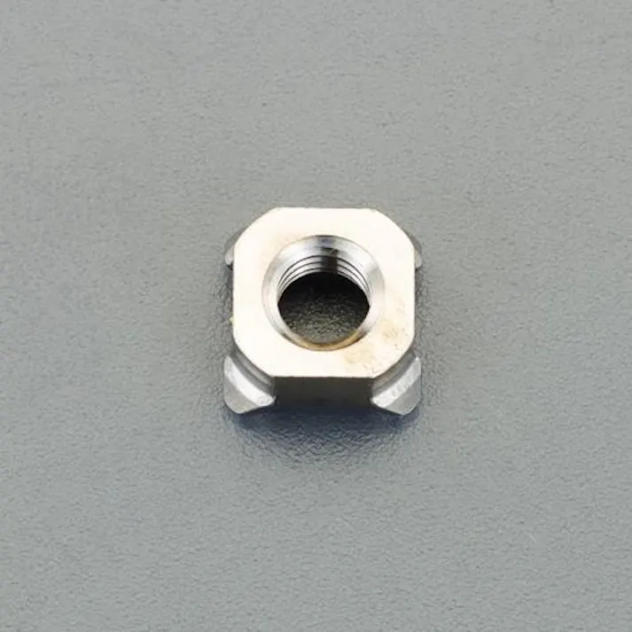 ESCO M4 四角溶接ナット(パイロット無/ステンレス/10個) EA949LW-304 4550061525012(CDC)【別送品】