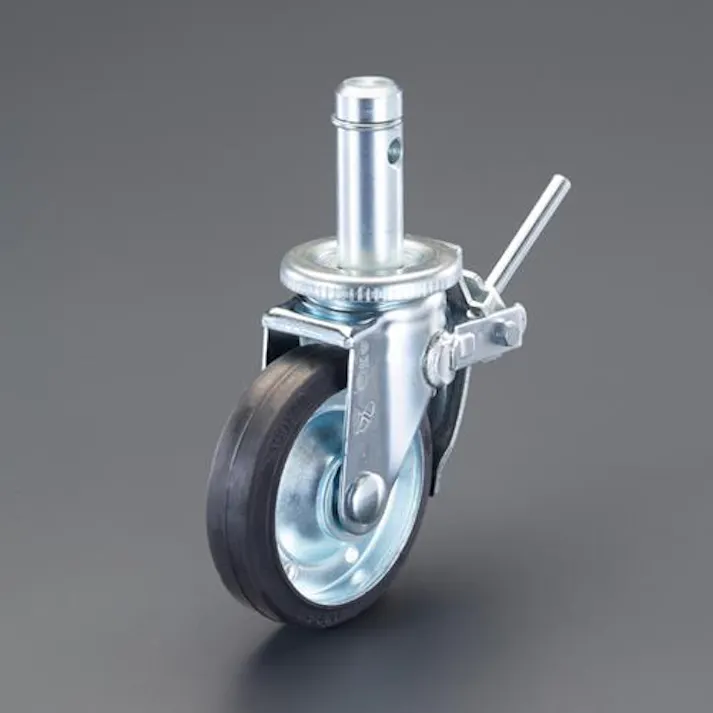 ナンシン 130mm/38mm キャスター(足場用・パイプ仕様) EA948TC-11 4550061544570(CDC)【別送品】