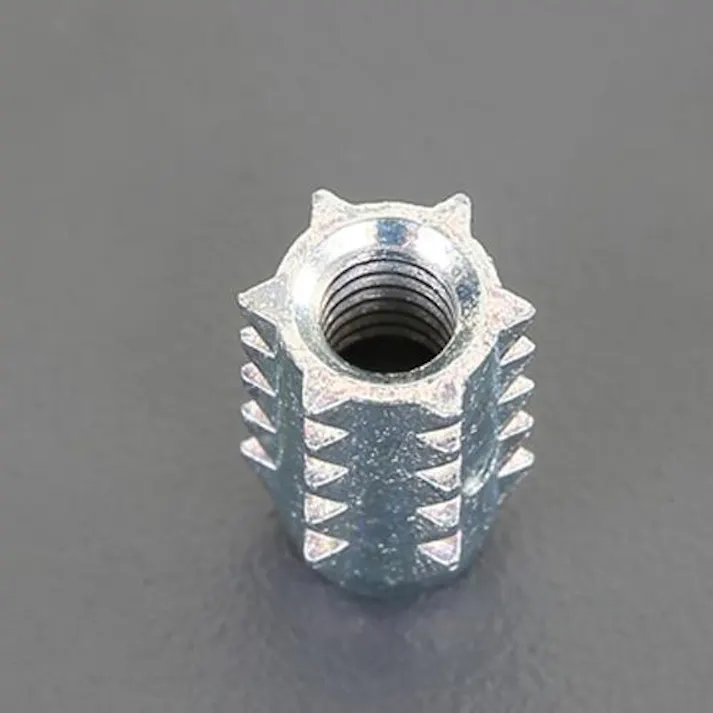 ESCO M 4x 10mm 鬼目ナット(R)(Aタイプ/三価ホワイト/6個) EA949SV-42 4550061708248(CDC)【別送品】