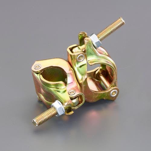 二連クランプ(直交) φ42.7/φ48.6xφ31.8-37mm EA948TE-15 4550061770283【別送品】
