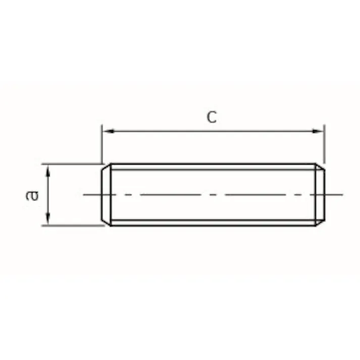 カットボルト(左ねじ/ステンレス製) M8x120mm EA949HH-56 4550061783825【別送品】