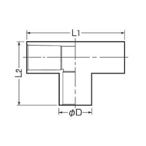 未来工業 VE28用 [VE管]チーズ(グレー) EA947HN-8J 4550061834299(CDC