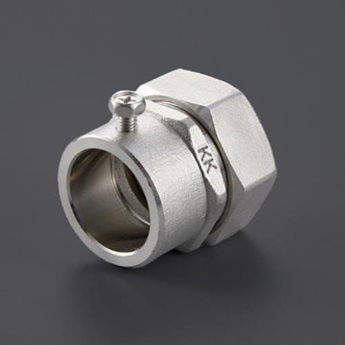 日本シーム工業 ねじ無しコネクター(ストレート/薄鋼/ステンレス) 1”xE31 EA947SL-108 4550061938133【別送品】